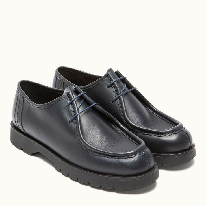 Kleman Chaussures Homme Grande Taille Cuir Marine