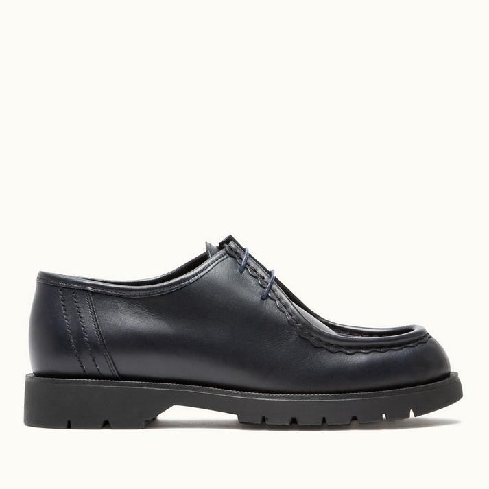 kleman Chaussures homme grande taille cuir marine