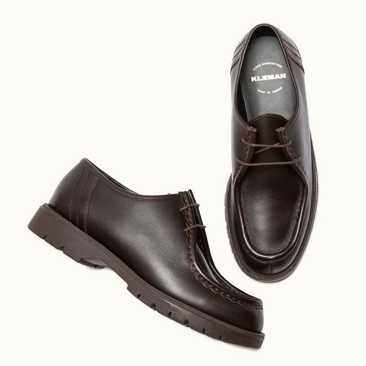 Kleman Chaussures Homme Grande Taille Cuir Marron