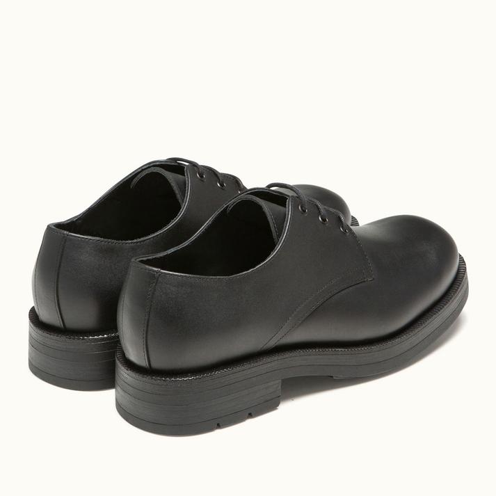 Kleman Chaussures Semelle épaisse Cuir Noir