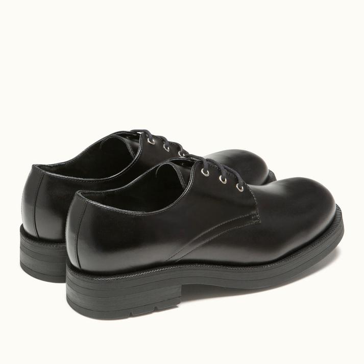 Kleman Chaussures Workwear Cuir Noir Verni