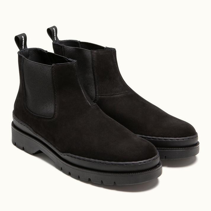 Kleman Chelsea Boots Nubuck Noir