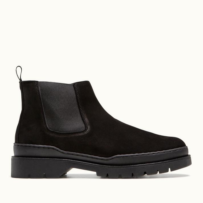 kleman Chelsea boots nubuck noir
