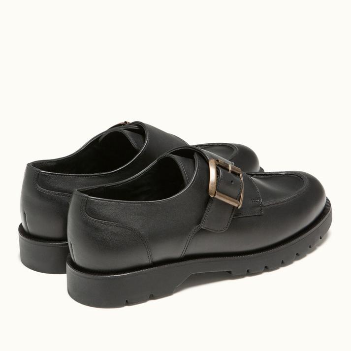 Kleman Derbies à Boucles Cuir Noir