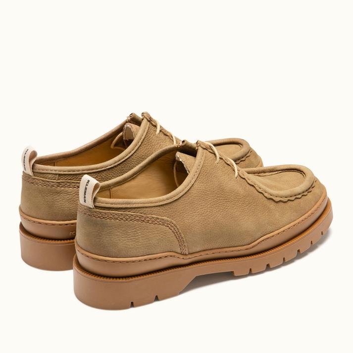 Kleman Derbies Crantées Cuir Grainé Tabac