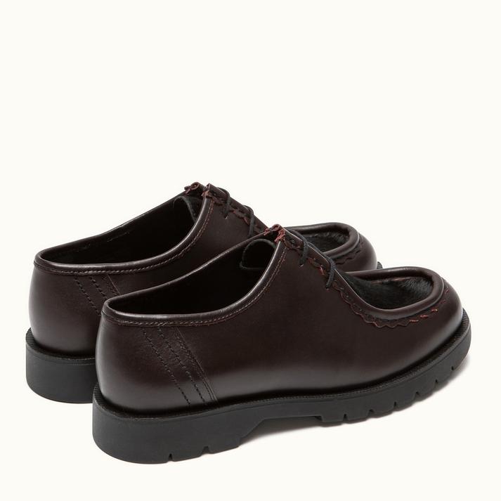 Kleman Derbies Cuir Bordeaux Grande Taille