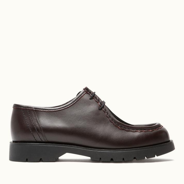 kleman Derbies cuir bordeaux grande taille