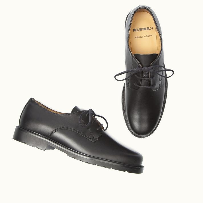 Kleman Derbies Cuir Noir