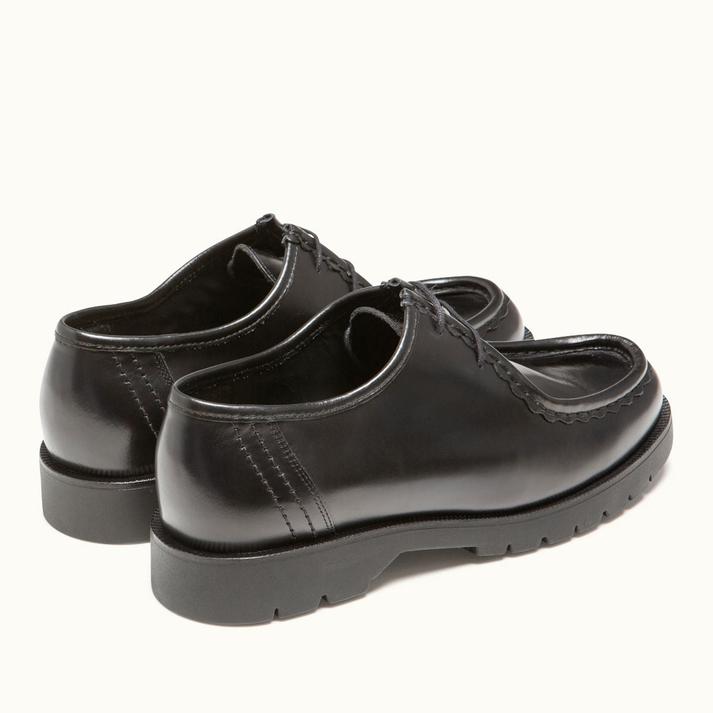 Kleman Derbies Cuir Vachette Noir Brillant