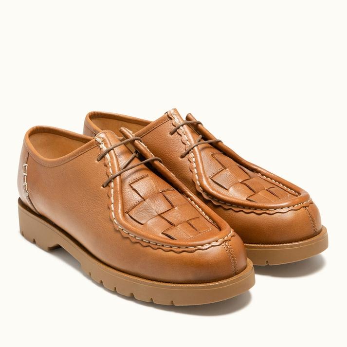 Kleman Derbies éco-responsables Cuir Cognac