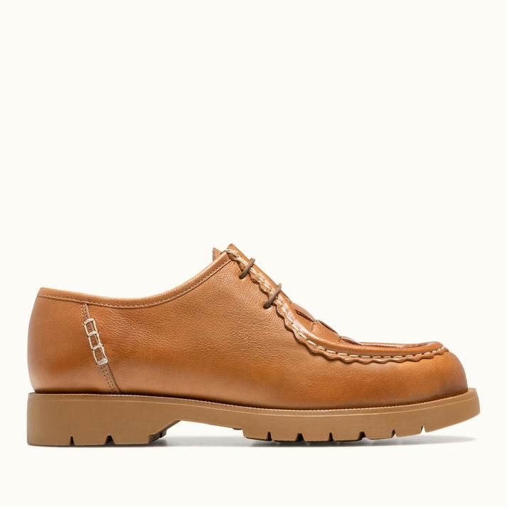 kleman Derbies éco-responsables cuir cognac