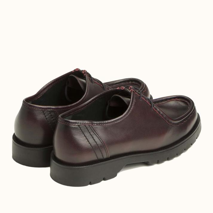 Kleman Derbies Semelle Crantée Cuir Bordeaux
