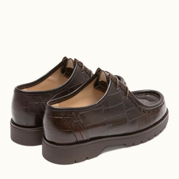Kleman Derbies Semelle Crantée Cuir Marron