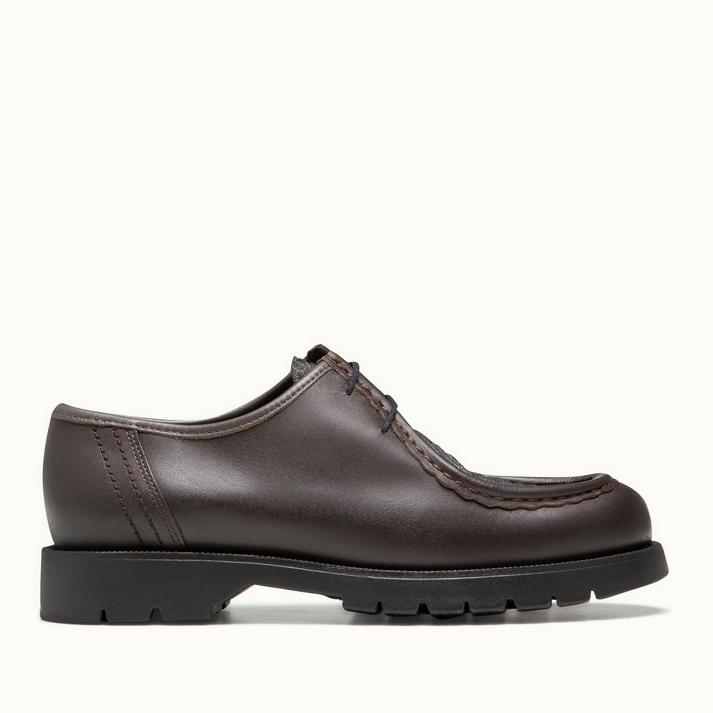 kleman Derbies semelle crantée cuir marron noir