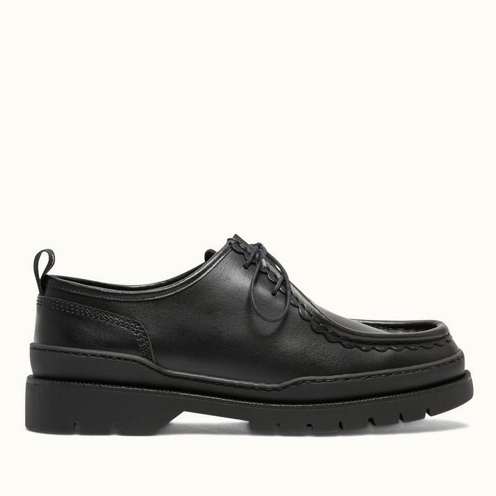 kleman Derbies semelle crantée cuir noir