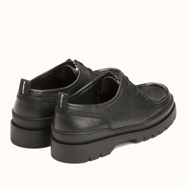 Kleman Derbies Semelle Crantée Cuir Noir