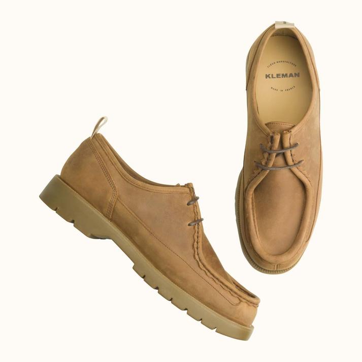Kleman Derbies Semelle Crantée Cuir Nubuck