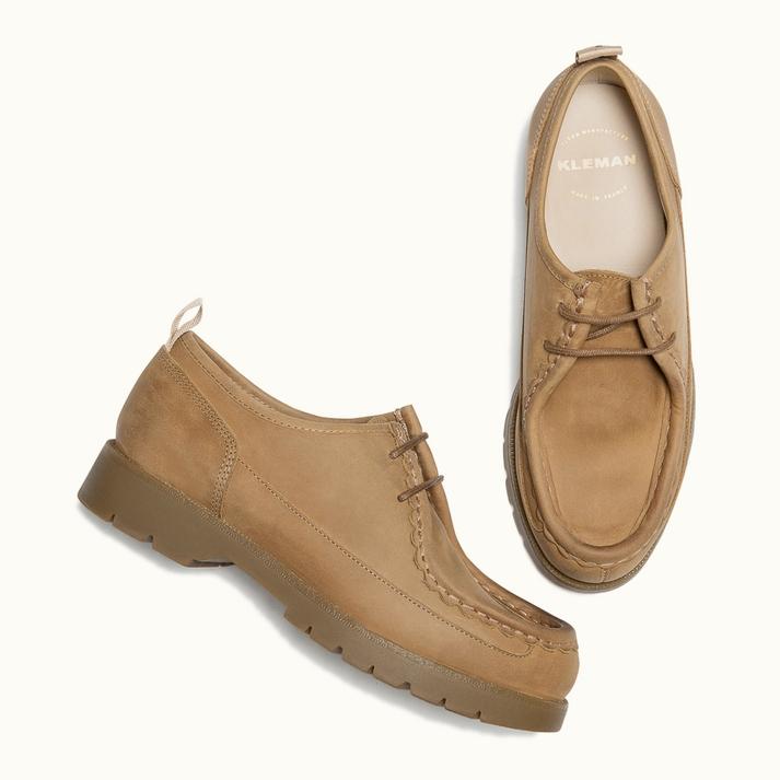 Kleman Derbies Semelle Crantée Cuir Nubuck