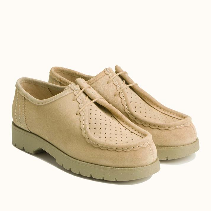 Kleman Derbies Semelle Crantée Cuir Velours