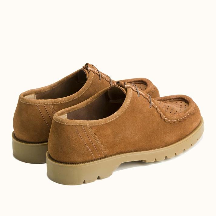 Kleman Derbies Semelle Crantée Cuir Velours