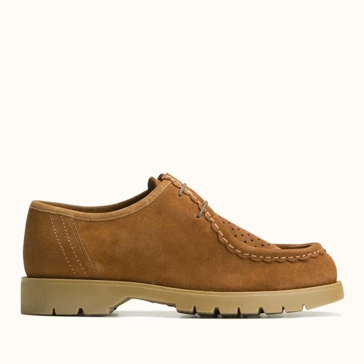 kleman Derbies semelle crantée cuir velours