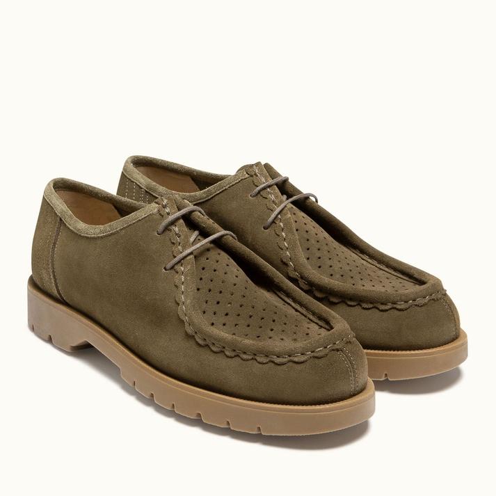 Kleman Derbies Semelle Crantée Cuir Velours