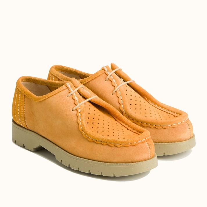 Kleman Derbies Semelle Crantée Cuir Velours