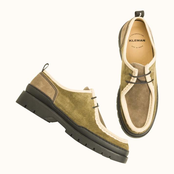 Kleman Derbies Velours Semelle Crantée