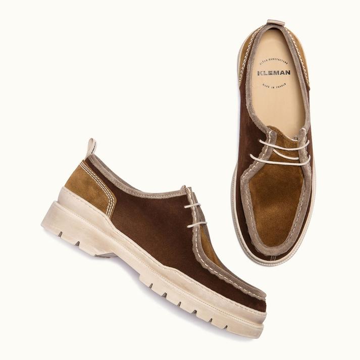 Kleman Derbies Velours Semelle Crantée