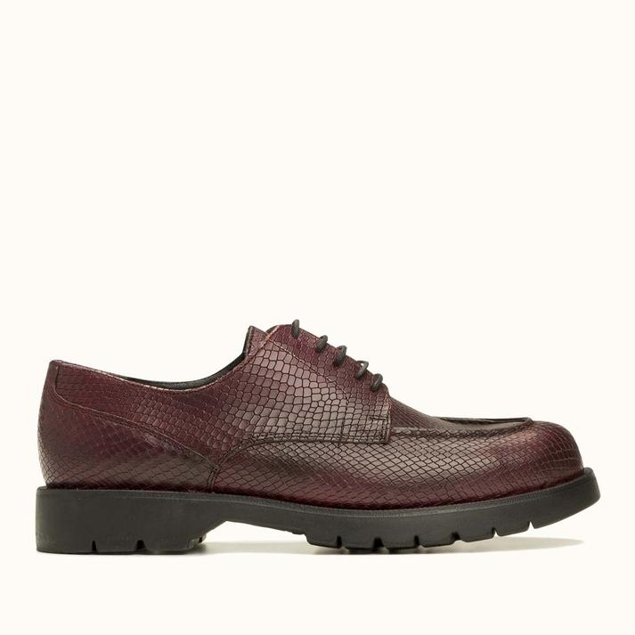 kleman Derby golf cuir bordeaux embossé lézard
