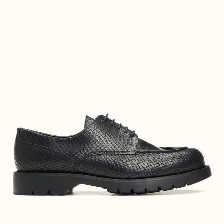 kleman Derby golf cuir noir embossé lézard