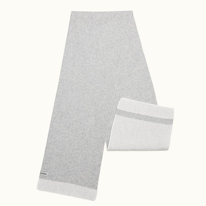 kleman Écharpe blanc-gris tricotée en France