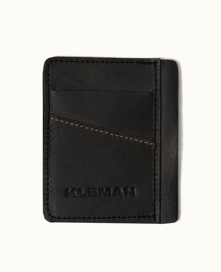 kleman Grand porte-cartes cuir upcyclé