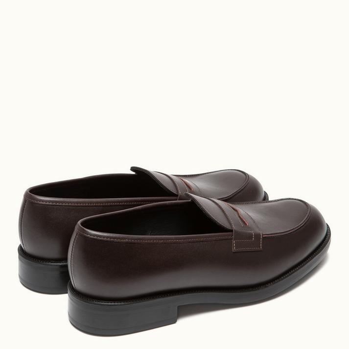 Kleman Mocassins Cuir Bordeaux