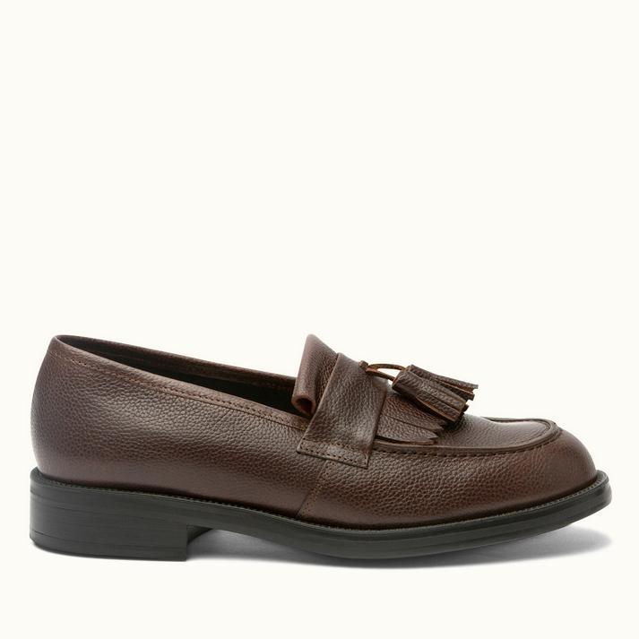 kleman Mocassins cuir cafe