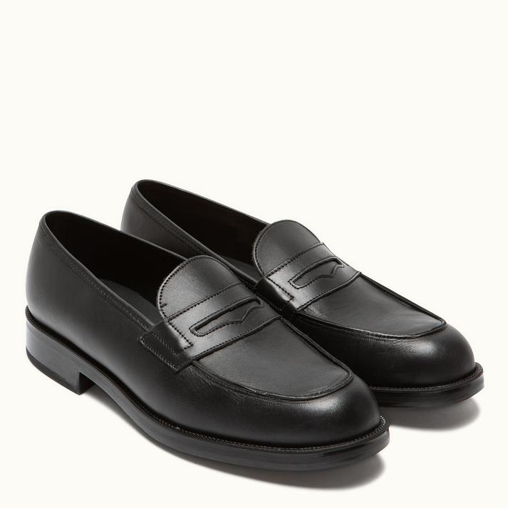 Kleman Mocassins Cuir Noir Femme