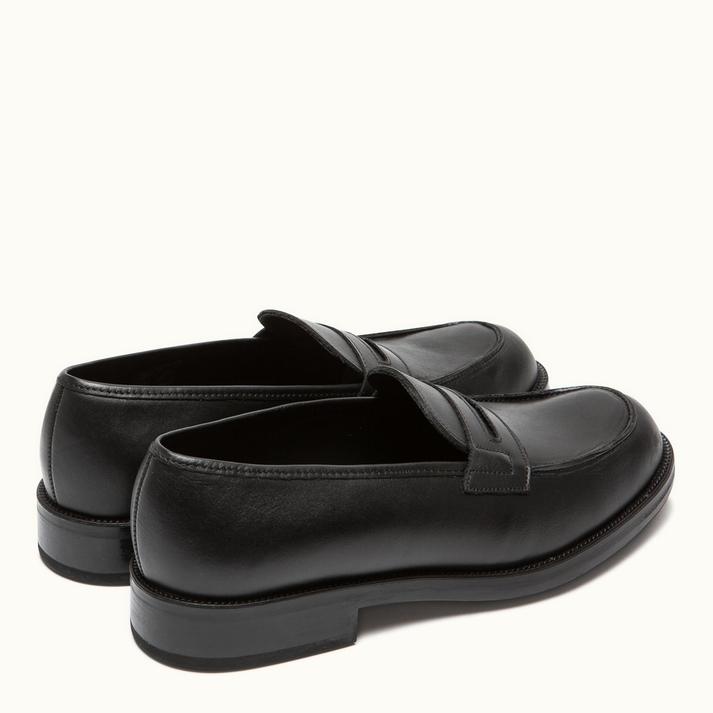 Kleman Mocassins Cuir Noir Femme