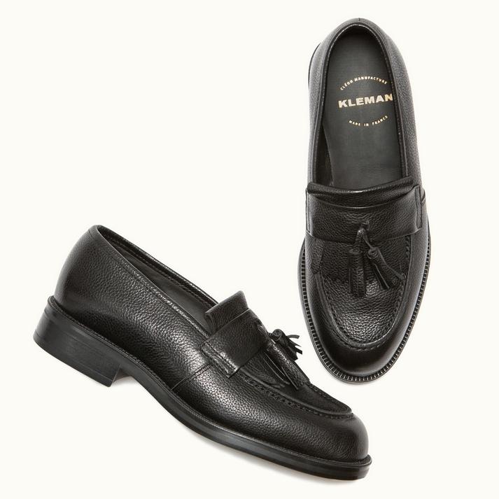 Kleman Mocassins Cuir Noir