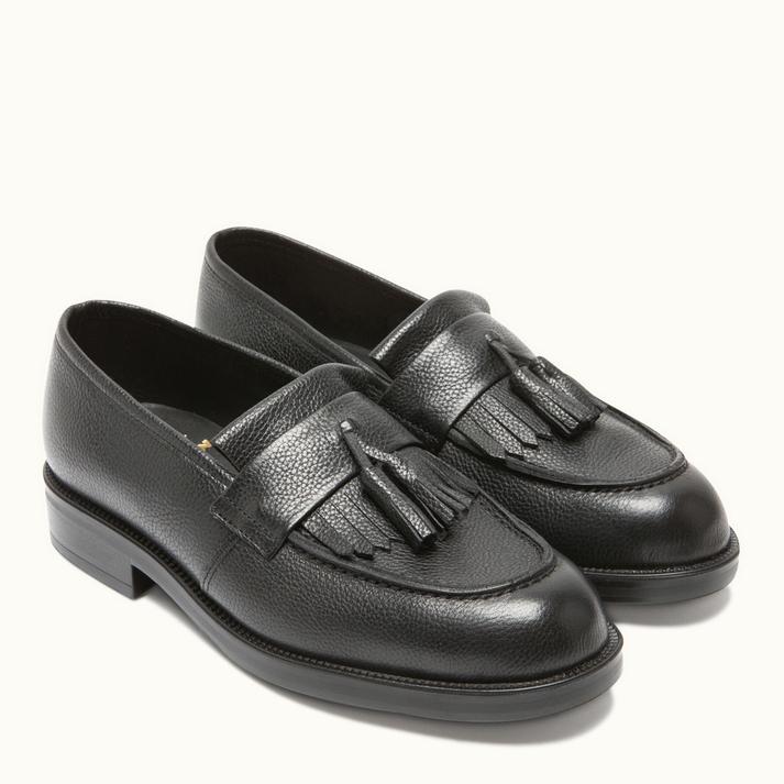 Kleman Mocassins Cuir Noir