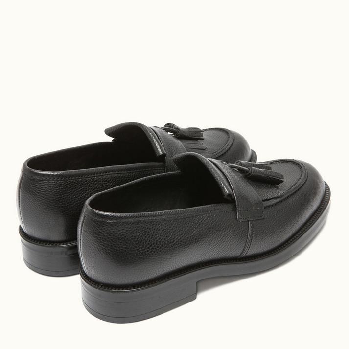 Kleman Mocassins Cuir Noir