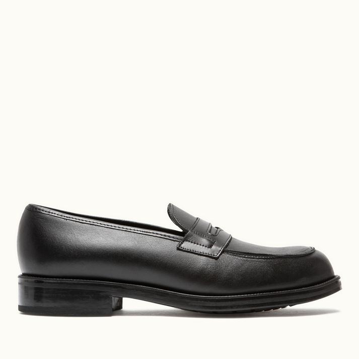 kleman Mocassins cuir noir