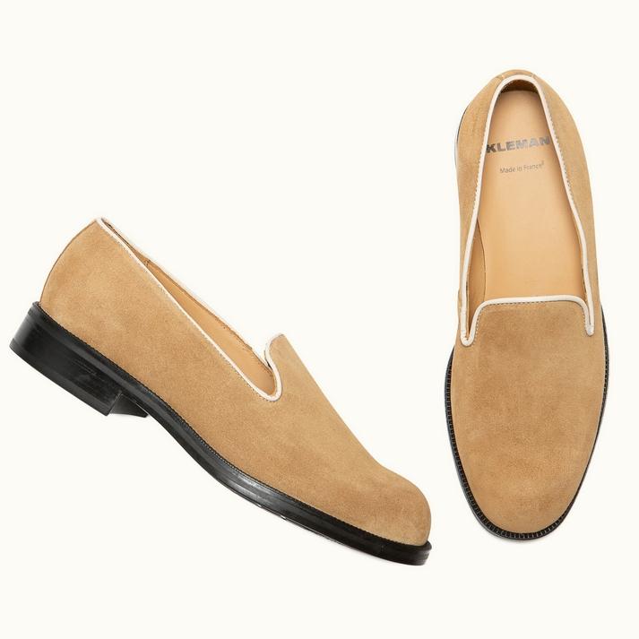 Kleman Mocassins Cuir Velours Cuir Velours Beige