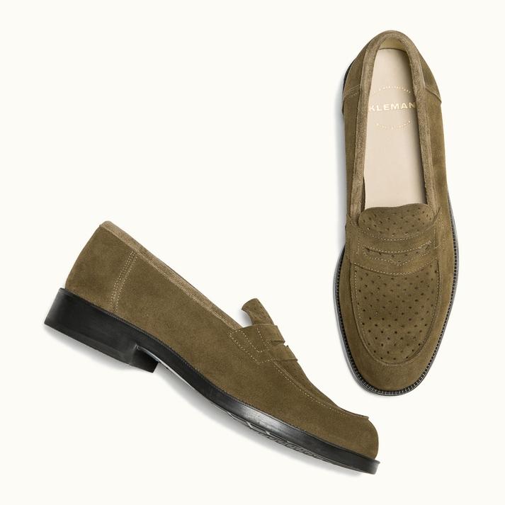 Kleman Mocassins Cuir Velours