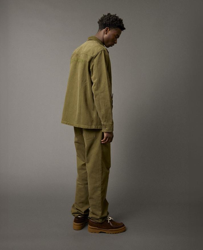 Kleman Pantalon En Coton Kaki Forét X KLEMAN