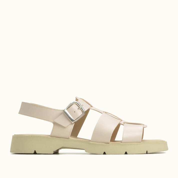 kleman Sandales à brides cuir rose