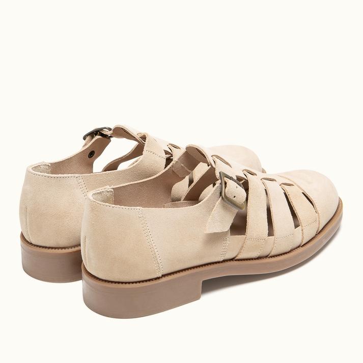 Kleman Sandales à Brides Cuir Velours