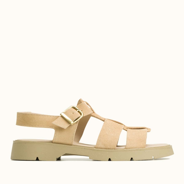 kleman Sandales à brides cuir velours