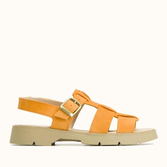 kleman Sandales à brides cuir velours