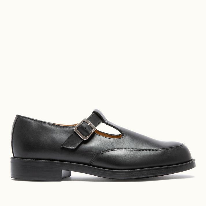 kleman Sandales à bride en cuir verni noir DAISYOR Femme