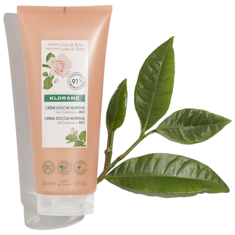 klorane Crème douche au parfum Lait de Rose